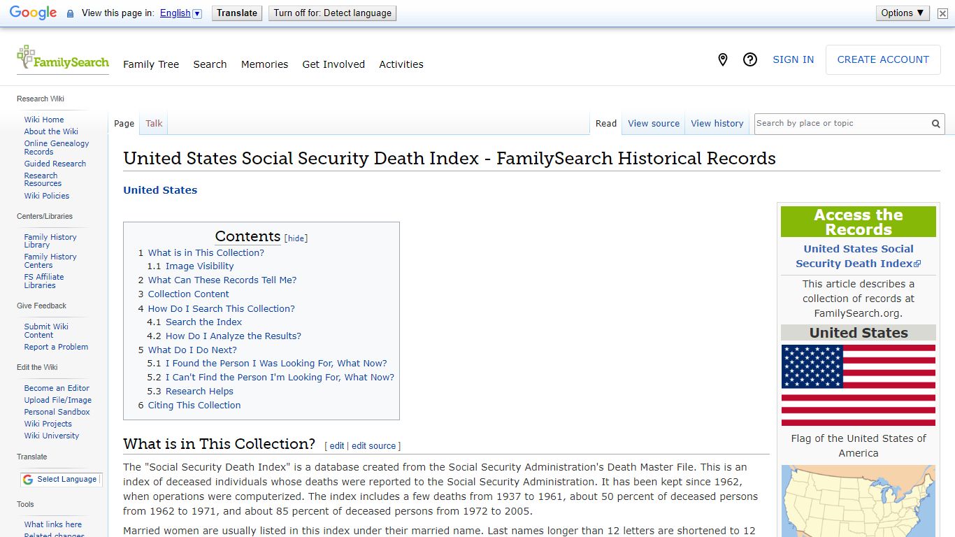 United States Social Security Death Index - FamilySearch